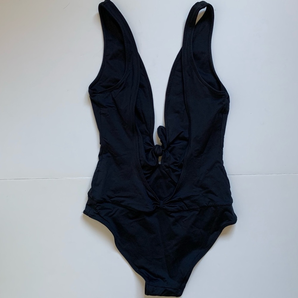 XS American Apparel Plunging One Piece Swimsuit - Picture 2 of 4